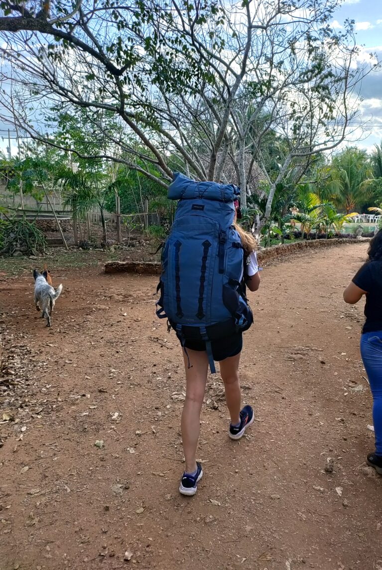 Auf Reise in Mexiko mit überpacktem Backpack