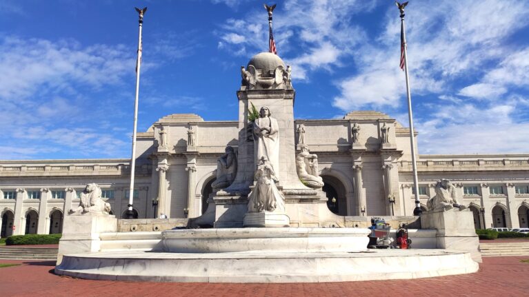 Brunnen vor der Union Station in Washington DC